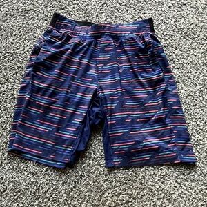 lululemon athletica Multicolor Striped Athletic Shorts